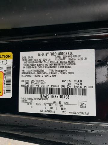 1FA6P8TH8K5101708 Ford MUSTANG