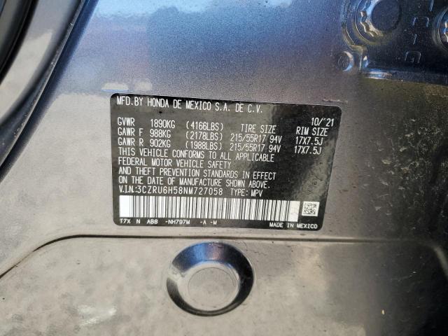 3CZRU6H58NM727058 Honda HR-V EX