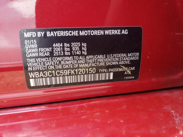 WBA3C1C59FK120150 BMW 328 I Sulev