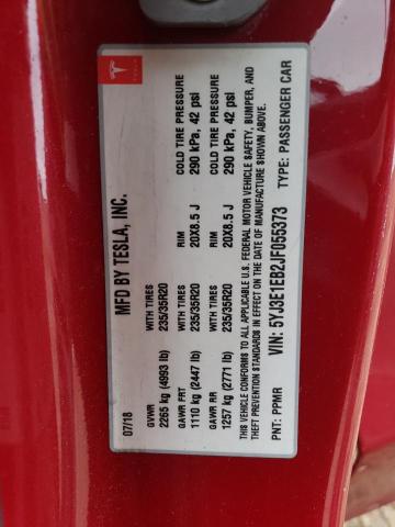 5YJ3E1EB2JF055373 Tesla MODEL 3