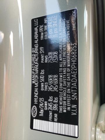 5NTJADAE2PH068253 Hyundai Santa Cruz Se
