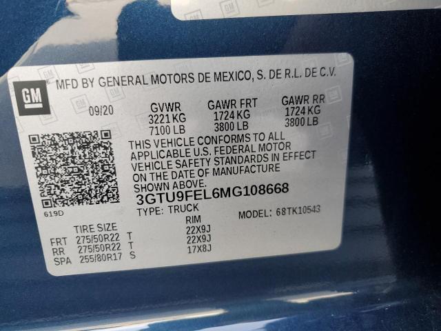 3GTU9FEL6MG108668 GMC Sierra K1500 Denali