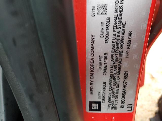 KL8CD6SA4HC718521 Chevrolet SPARK 1LT