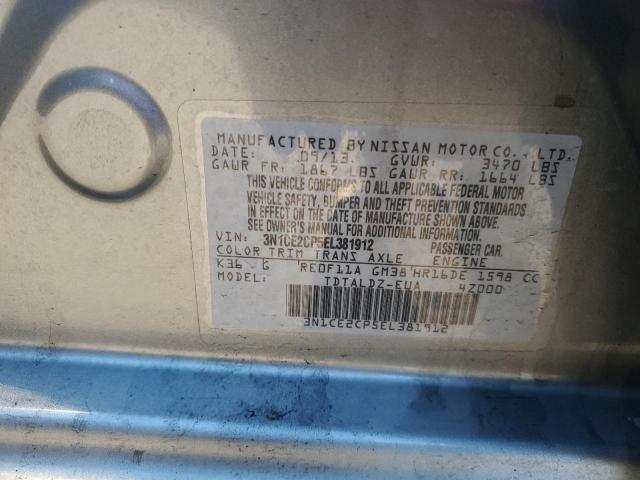 3N1CE2CP5EL381912 Nissan Versa Note S