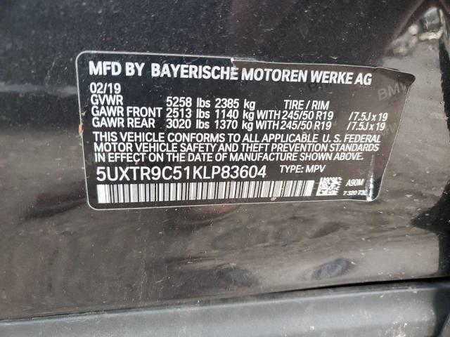 5UXTR9C51KLP83604 BMW X3 Xdrive30i