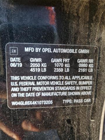 W04GL6SX4K1073205 Buick Regal Preferred
