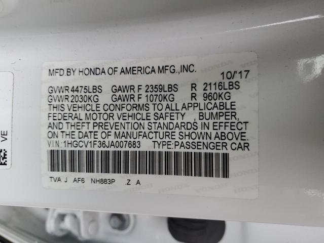 1HGCV1F36JA007683 Honda Accord Sport