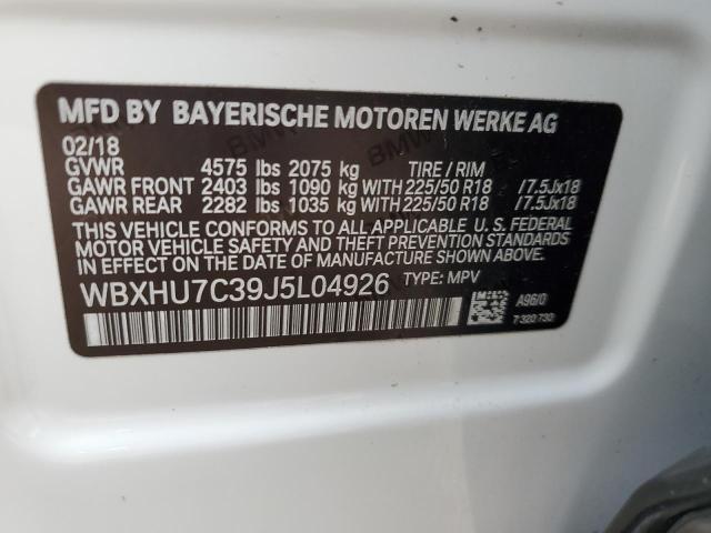 WBXHU7C39J5L04926 BMW X1 Sdrive28i