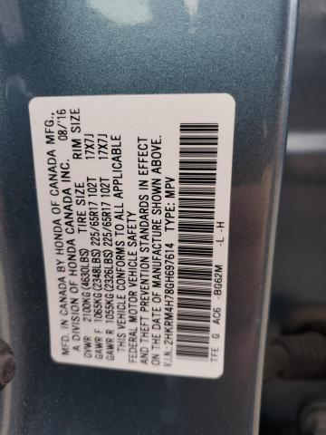 2HKRM4H78GH697614 Honda CR-V EXL