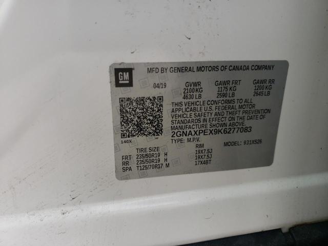 2GNAXPEX9K6277083 Chevrolet Equinox Premier
