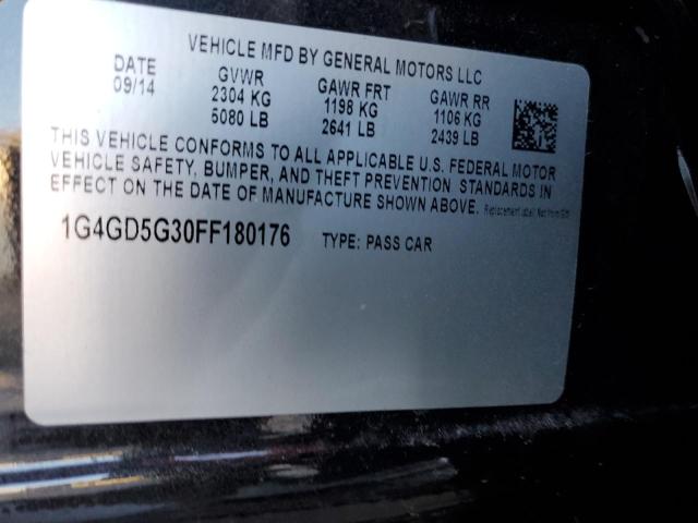 1G4GD5G30FF180176 Buick Lacrosse Premium