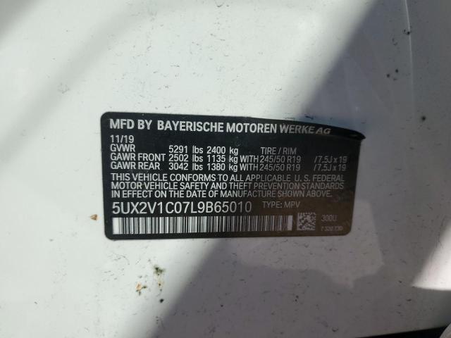 5UX2V1C07L9B65010 BMW X4 Xdrive30i