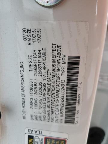 5J6RW2H20LL024013 Honda CR-V LX