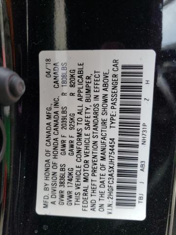 2HGFC3A5XJH754454 Honda CIVIC SI