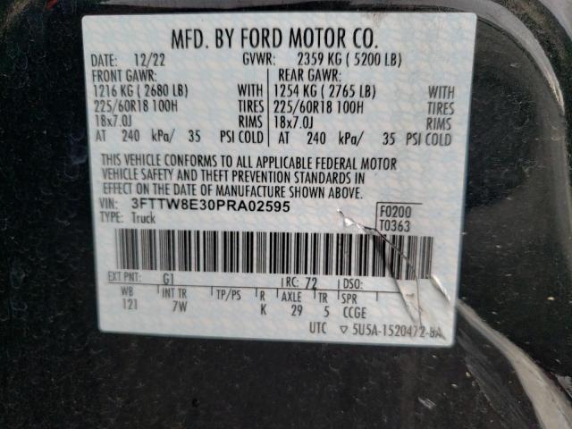 3FTTW8E30PRA02595 Ford Maverick Xl