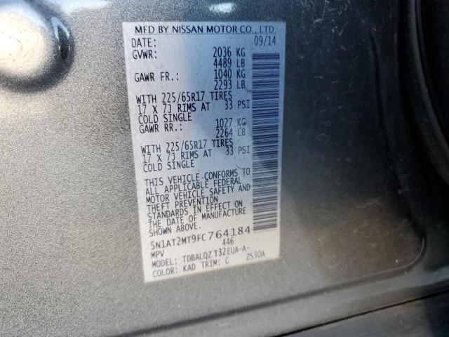 5N1AT2MT9FC764184 Nissan ROGUE S