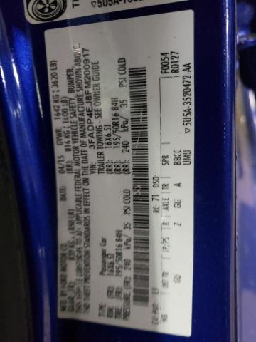 3FADP4EJ8FM200917 Ford FIESTA SE