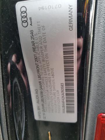 WAUB4AF42KA050583 Audi S4 Premium Plus
