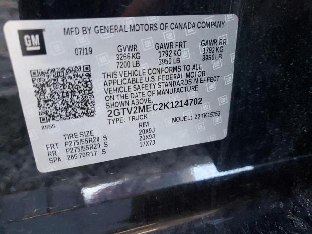 2GTV2MEC2K1214702 GMC Sierra Limited K1500 Sle