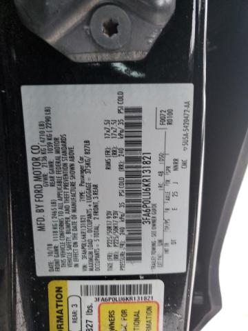3FA6P0LU6KR131821 Ford FUSION SE