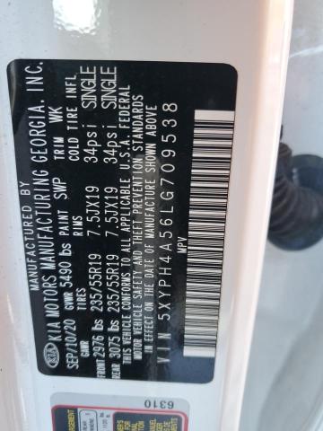 5XYPH4A56LG709538 KIA SORENTO EX