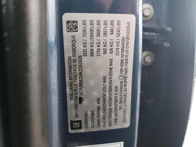 GMC Sierra K1500 Sle 2019 1GTU9BED0KZ261626 Image 12