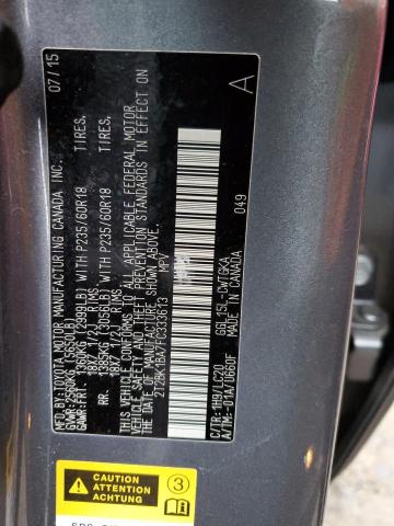 2T2BK1BA7FC333613 Lexus Rx 350 Base