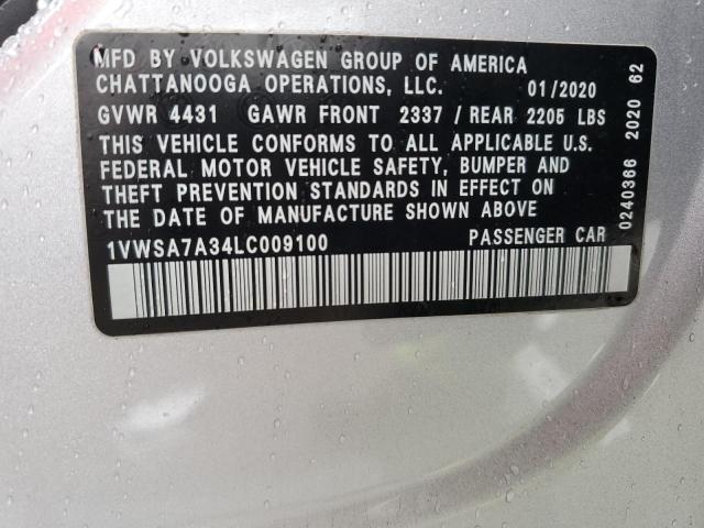 1VWSA7A34LC009100 Volkswagen PASSAT SE