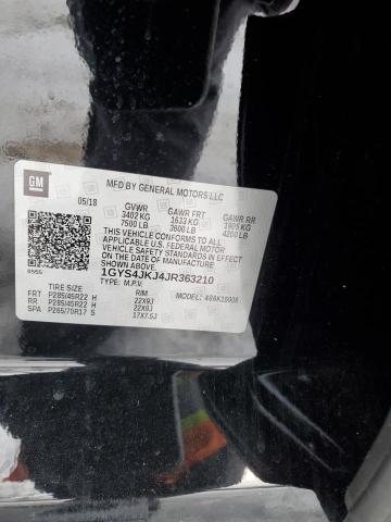 1GYS4JKJ4JR363210 Cadillac Escalade Esv Premium Luxury