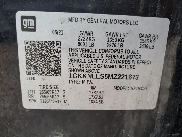 1GKKNLLS5MZ221673 GMC Acadia At4