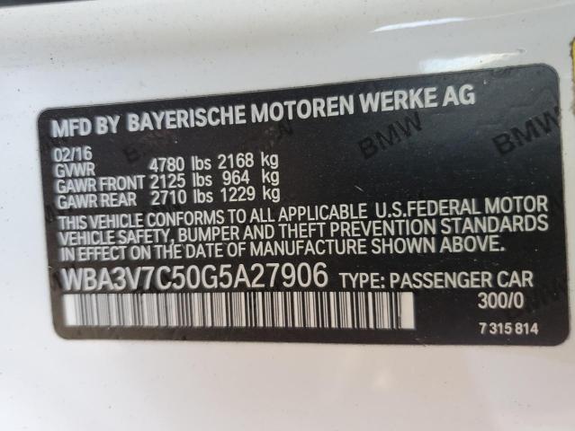 WBA3V7C50G5A27906 BMW 428 I Sulev
