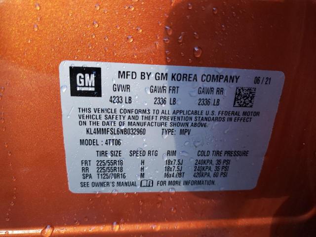 KL4MMFSL6NB032960 Buick Encore Gx Essence