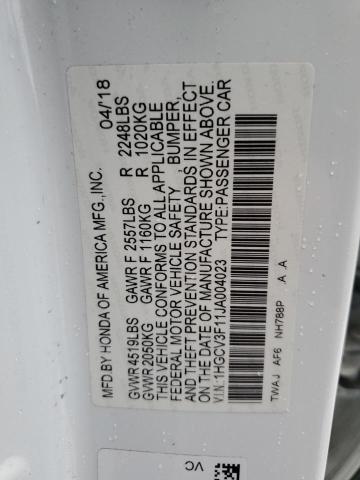 1HGCV3F11JA004023 Honda ACCORD HYBRID