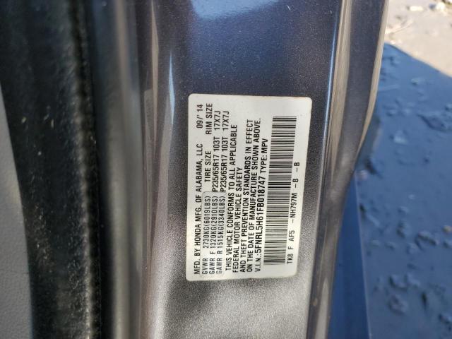 5FNRL5H61FB018747 Honda ODYSSEY EXL
