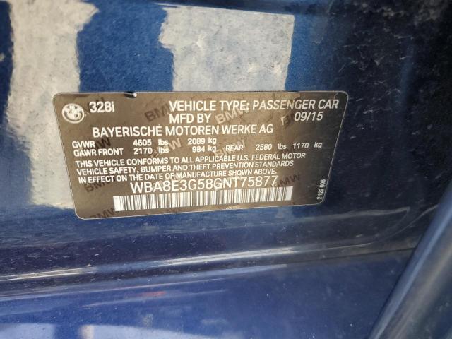WBA8E3G58GNT75877 BMW 328 Xi Sulev