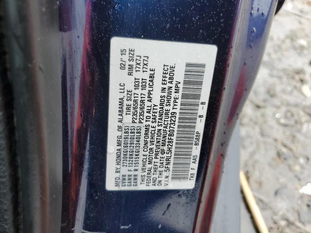 5FNRL5H28FB073239 Honda ODYSSEY LX