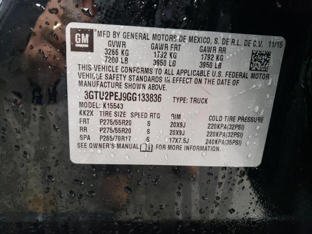 3GTU2PEJ9GG133836 GMC Sierra K1500 Denali