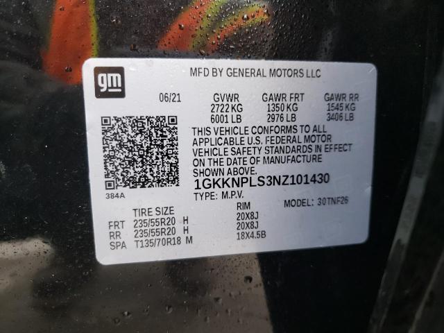 1GKKNPLS3NZ101430 GMC Acadia Denali