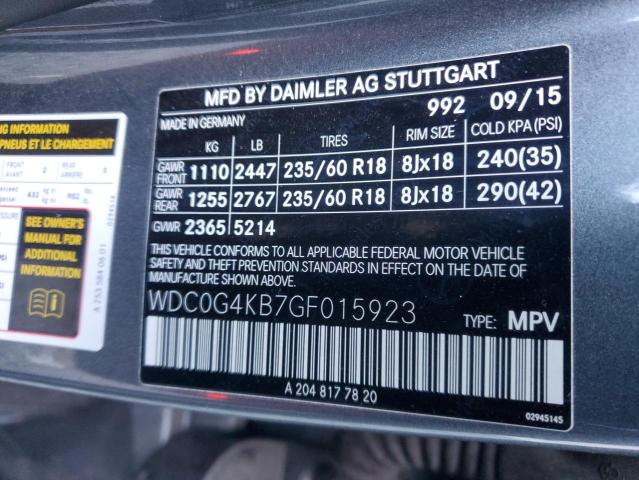 WDC0G4KB7GF015923 Mercedes-Benz Glc 300 4matic