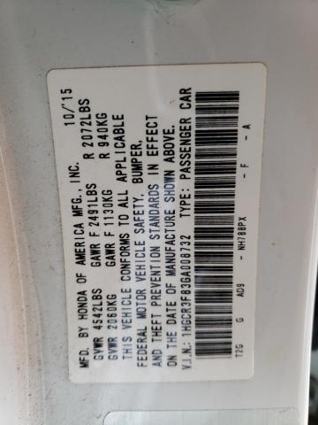 1HGCR3F83GA008732 Honda ACCORD EXL
