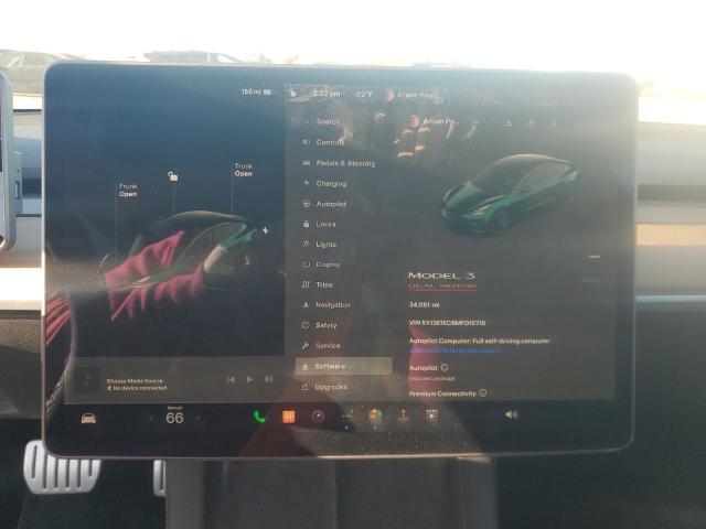 5YJ3E1EC8MF015716 Tesla MODEL 3
