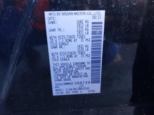 5N1AL0MM6EC504739 Infiniti QX60
