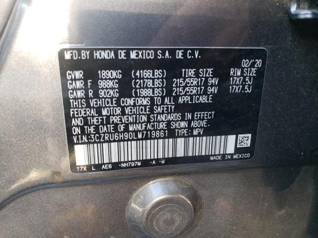 3CZRU6H90LM719861 Honda Hr-v Touring