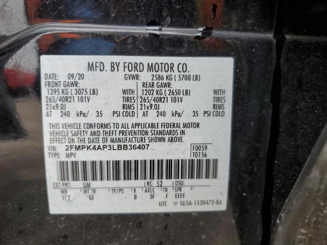 2FMPK4AP3LBB36407 Ford EDGE ST