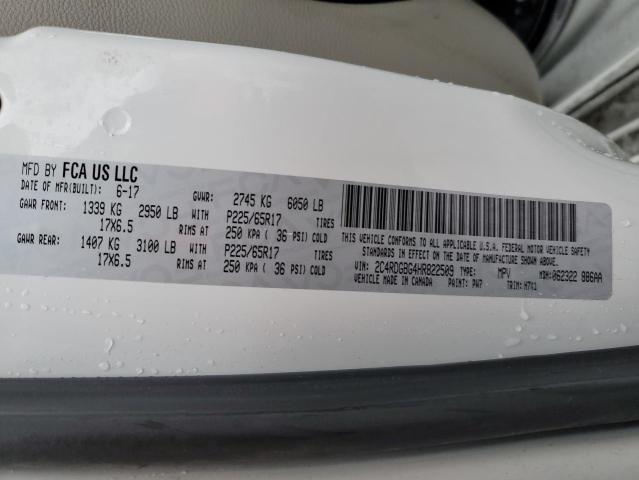 2C4RDGBG4HR822509 Dodge Grand Caravan Se