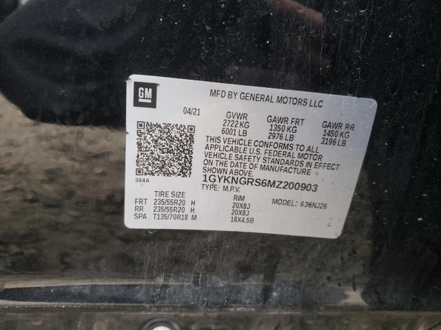 1GYKNGRS6MZ200903 Cadillac Xt5 Sport