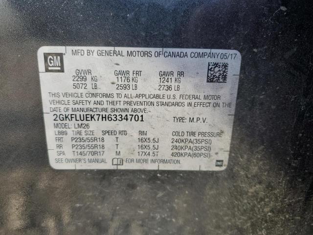2GKFLUEK7H6334701 GMC Terrain Slt