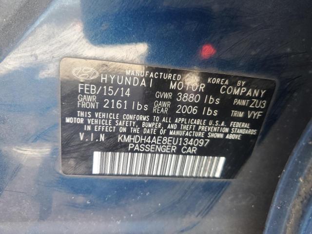 KMHDH4AE8EU134097 Hyundai ELANTRA SE