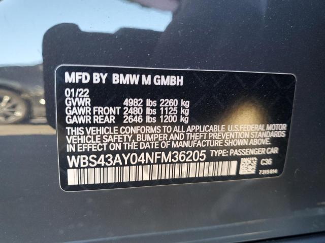 WBS43AY04NFM36205 BMW M3 Competition