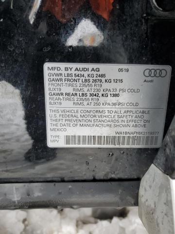 WA1BNAFY6K2119377 Audi Q5 Premium Plus